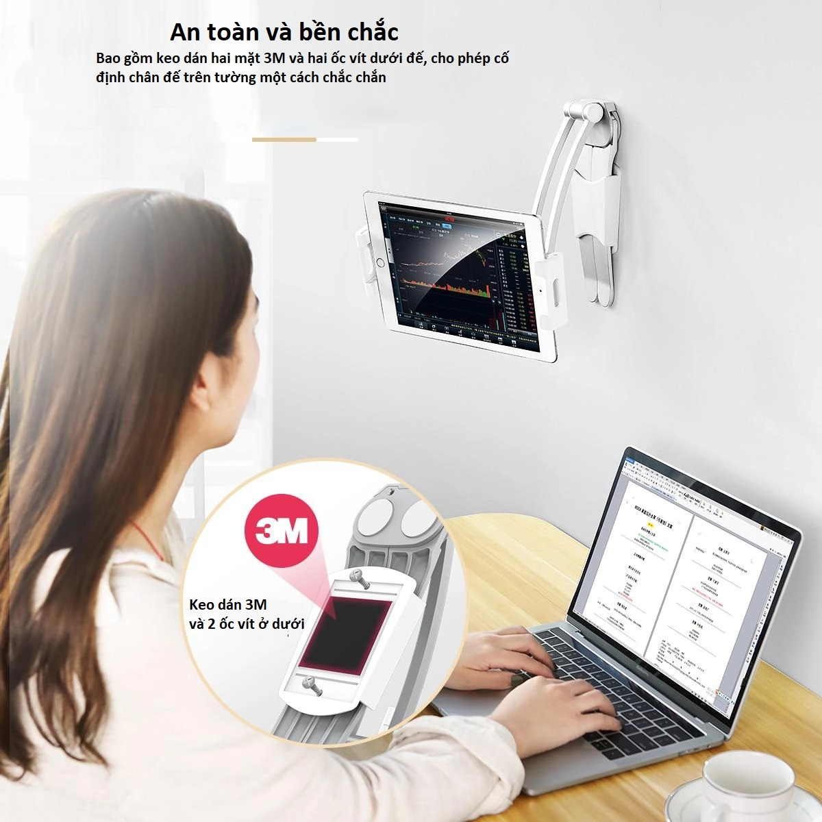 Chân giữ máy tính bảng hiệu Rock Desktop Stand